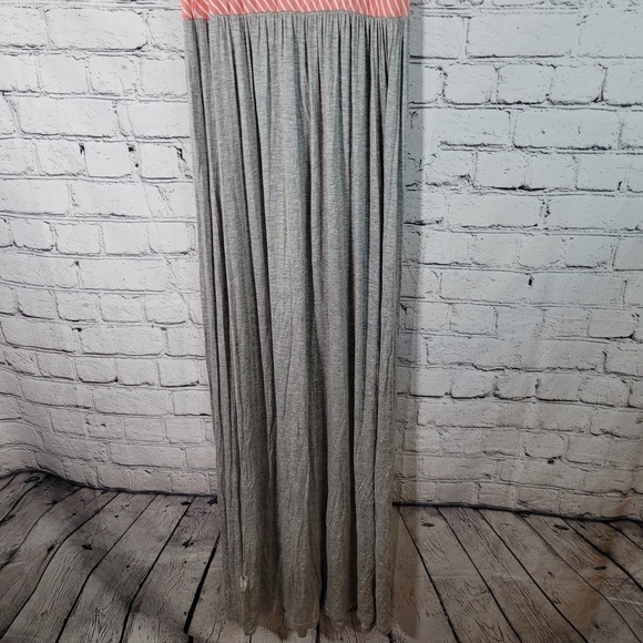 Sun & Moon Gray/Peach Knit Maxi Sundress Size‎ Small - Picture 6 of 8